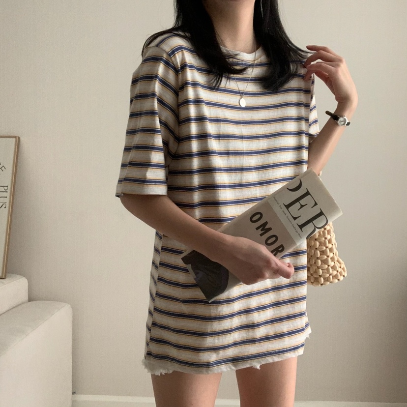 HELLO JINI韓國代購女士新款時尚職業熱賣推薦25春夏人氣T恤HELLO JINIT恤