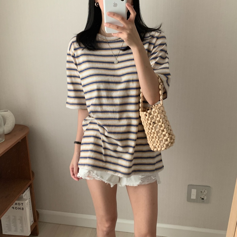 HELLO JINI韓國代購女士新款時尚職業熱賣推薦25春夏人氣T恤HELLO JINIT恤