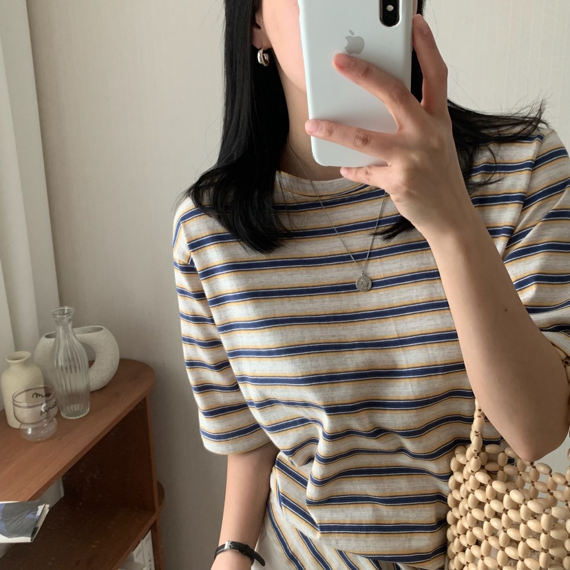 HELLO JINI韓國代購女士新款時尚職業熱賣推薦25春夏人氣T恤HELLO JINIT恤