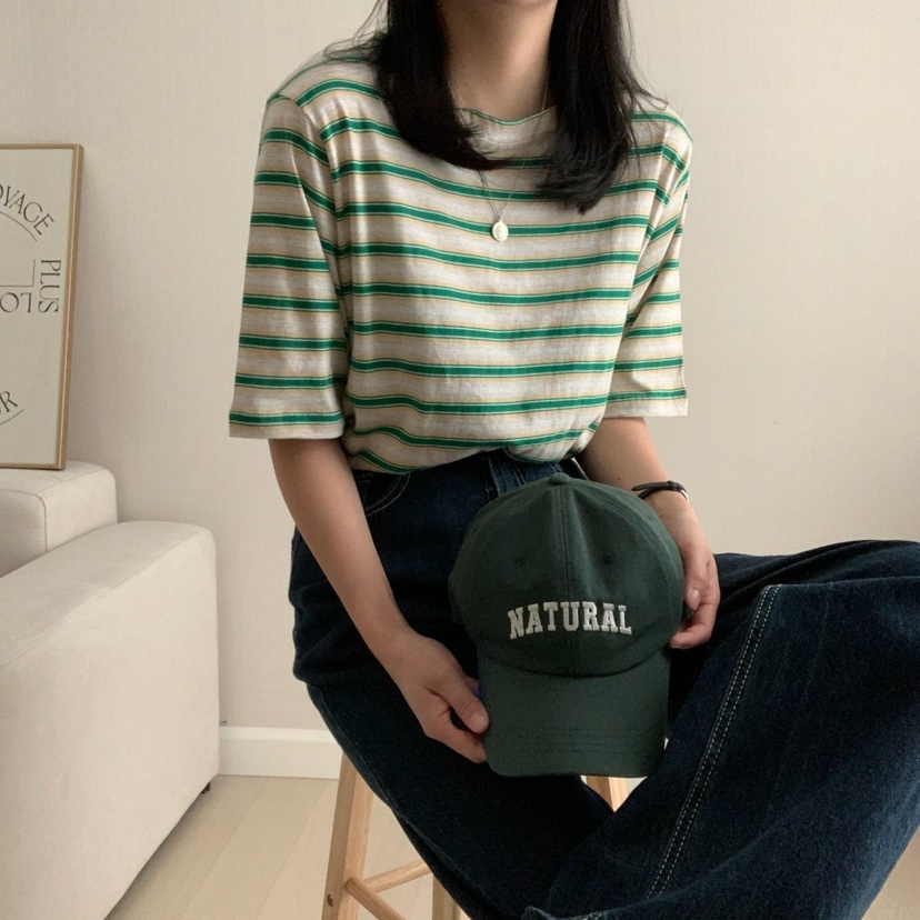 HELLO JINI韓國代購女士新款時尚職業熱賣推薦25春夏人氣T恤HELLO JINIT恤