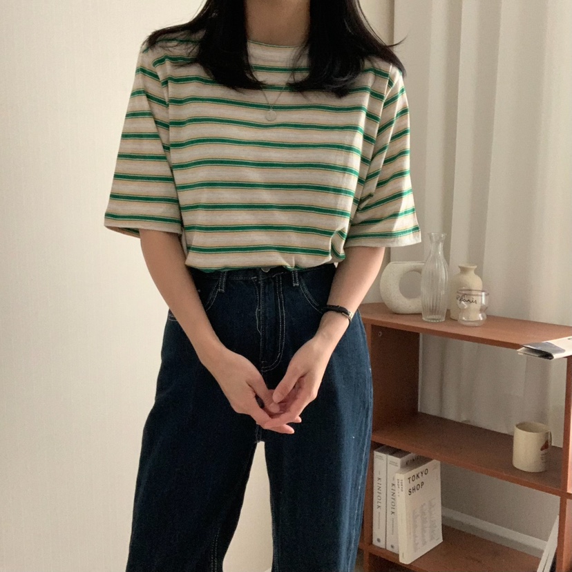 HELLO JINI韓國代購女士新款時尚職業熱賣推薦25春夏人氣T恤HELLO JINIT恤