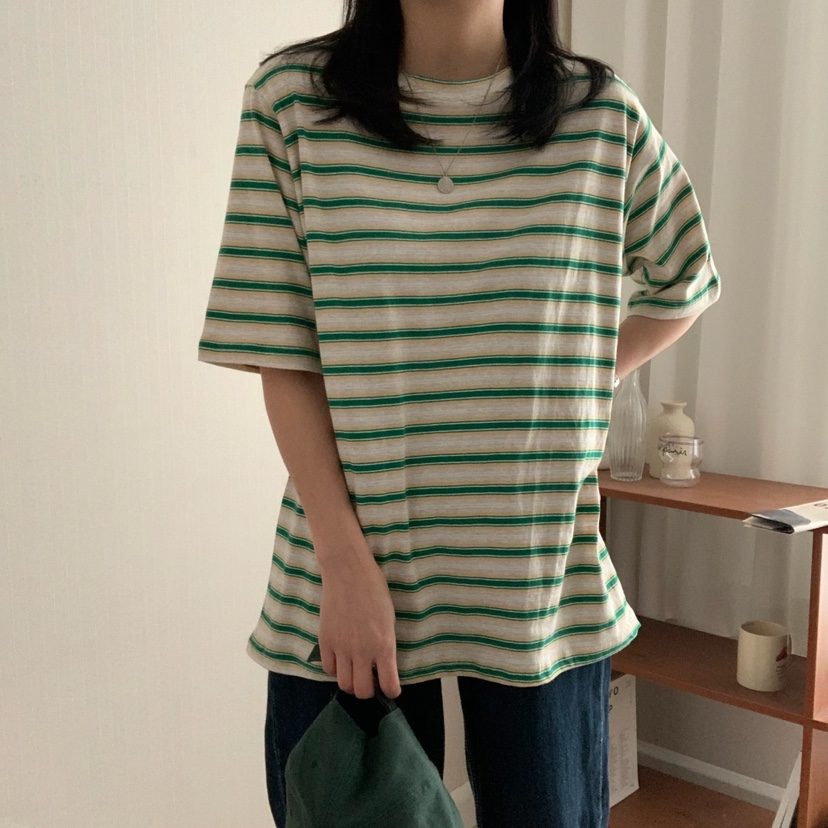 HELLO JINI韓國代購女士新款時尚職業熱賣推薦25春夏人氣T恤HELLO JINIT恤