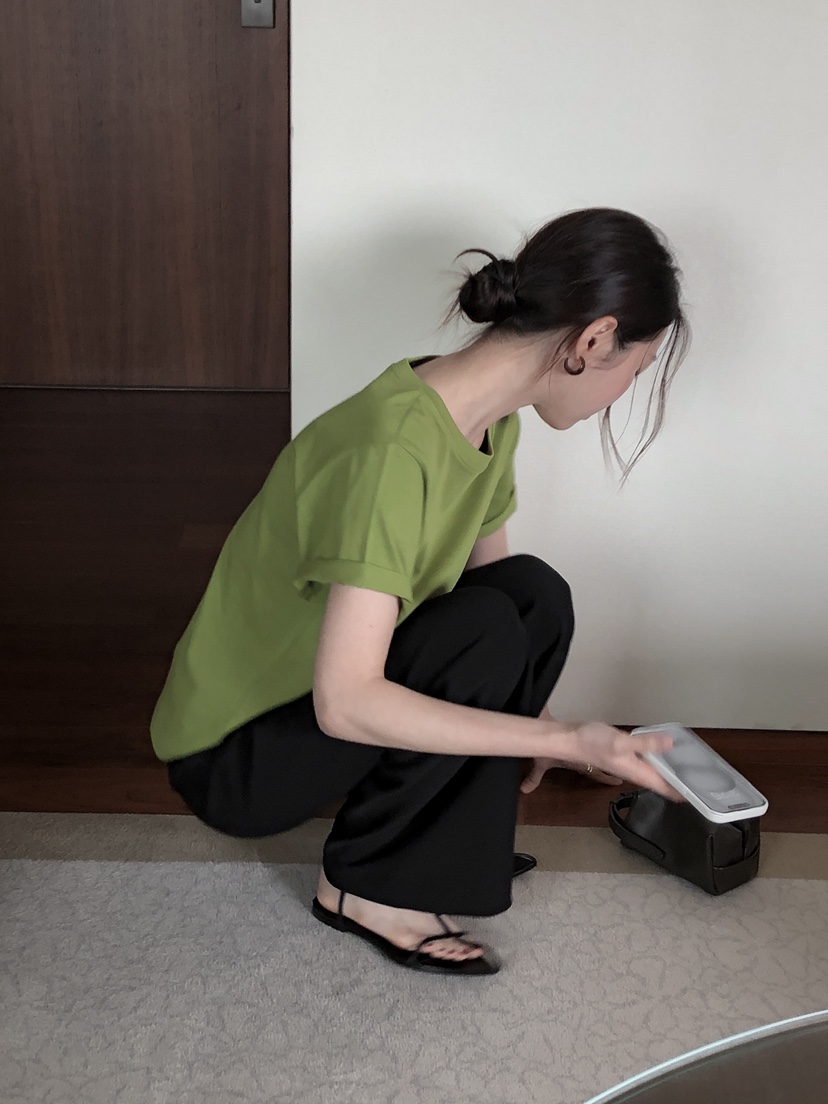 LE BUTTER韓國代購女士新款推薦人氣休閑25春夏熱賣時尚T恤LE BUTTERT恤