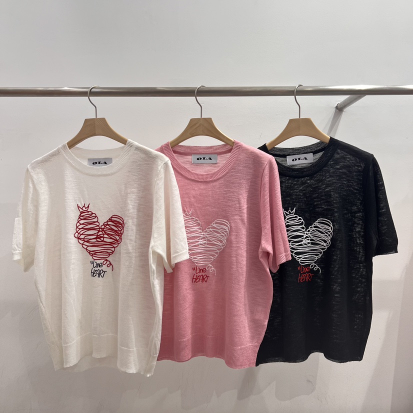 OLA韓國直郵女裝新品職業人氣休閑25春夏時尚熱賣推薦真品T恤mellor/OLAT恤