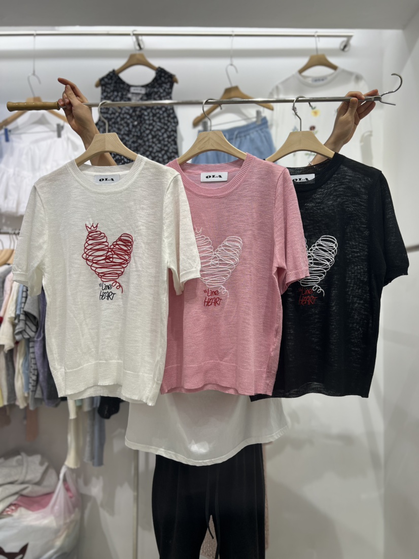 OLA韓國直郵女裝新品職業人氣休閑25春夏時尚熱賣推薦真品T恤mellor/OLAT恤