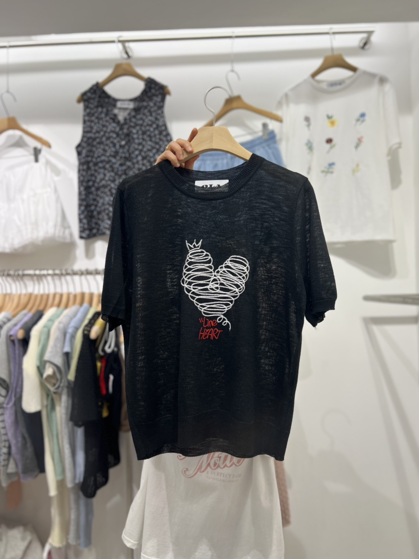 OLA韓國直郵女裝新品職業人氣休閑25春夏時尚熱賣推薦真品T恤mellor/OLAT恤圖色3