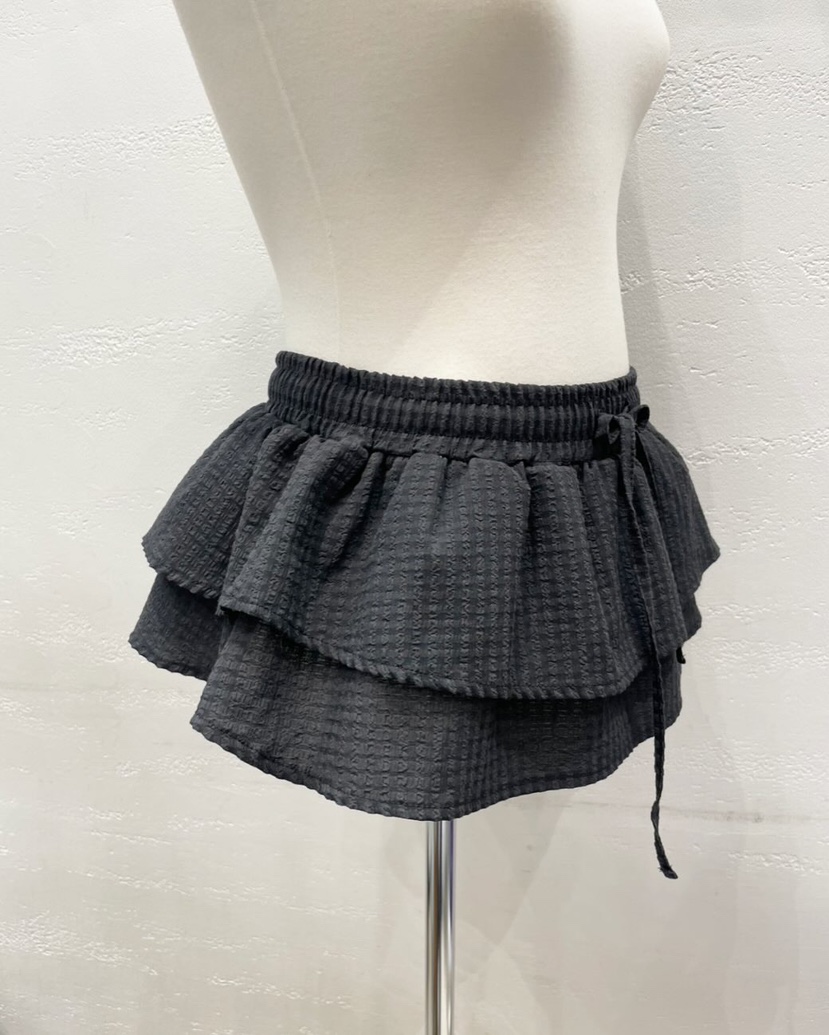 OEUF東大門代購女士新品25春夏人氣推薦休閑真品熱賣時尚短裙OEUF短裙