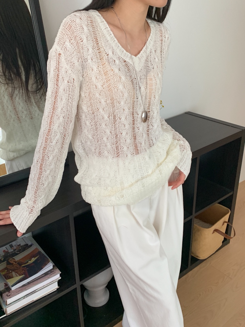 DARLUZ_MI韓國直郵女裝新款推薦25春夏職業真品熱賣時尚針織衫DARLUZ_MI針織衫