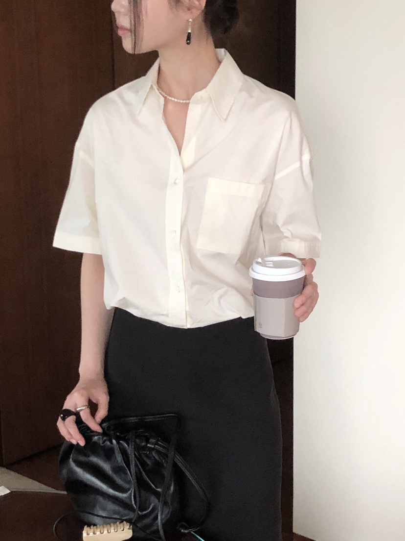 LE BUTTER韓國直郵女士新品職業時尚推薦人氣25春夏襯衫蕾絲衫LE BUTTER襯衫/蕾絲衫