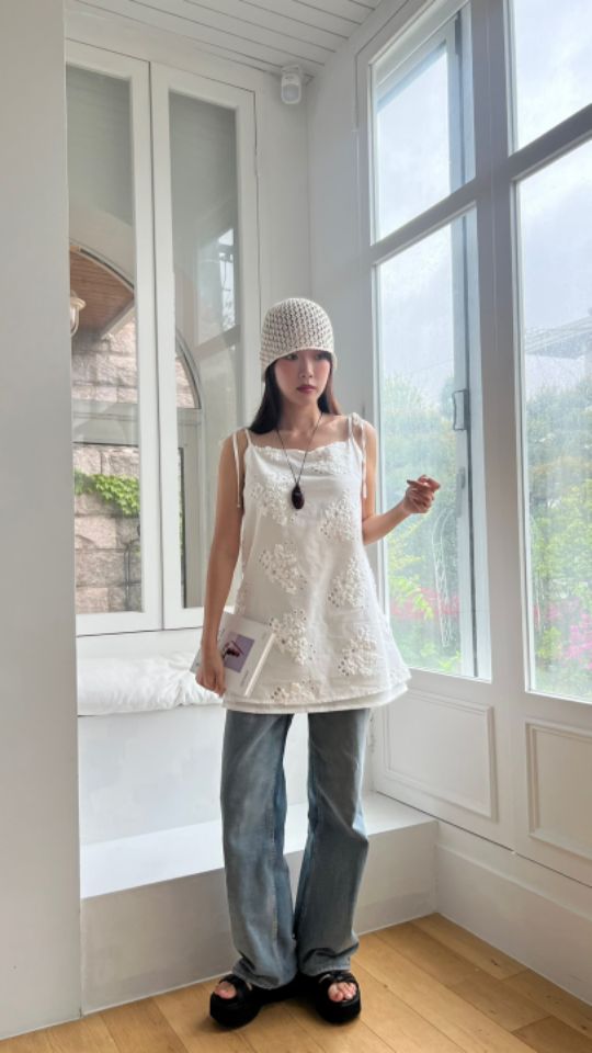 HEY/TO SEWING韓國代購女裝新款推薦真品人氣時尚吊帶背心BY HEY/TO SEWING吊帶/背心