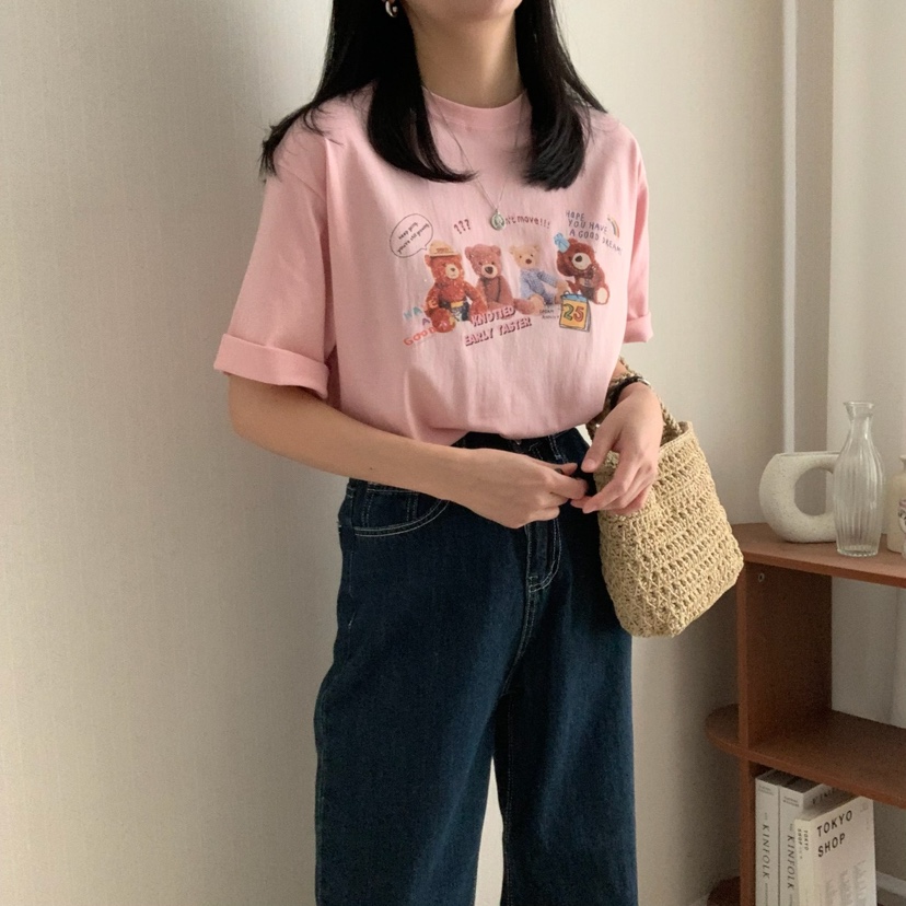 FROMJINI東大門實拍女裝新品真品推薦熱賣休閑時尚職業25春夏T恤FROMJINIT恤