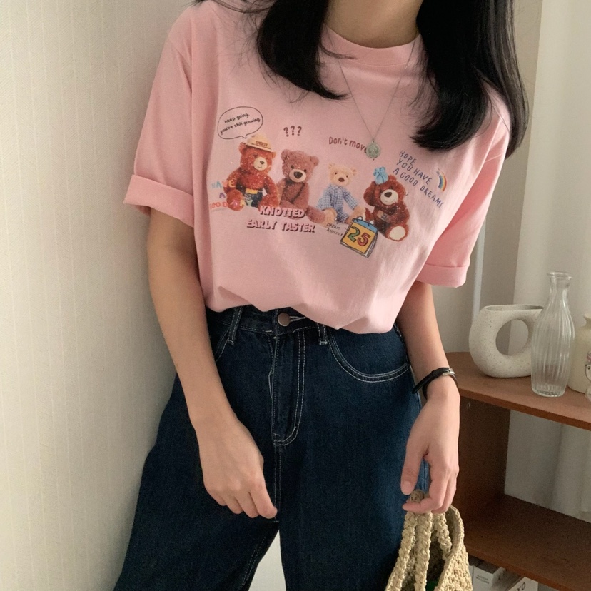 FROMJINI東大門實拍女裝新品真品推薦熱賣休閑時尚職業25春夏T恤FROMJINIT恤