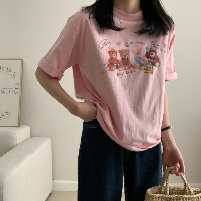 FROMJINI東大門實拍女裝新品真品推薦熱賣休閑時尚職業25春夏T恤FROMJINIT恤