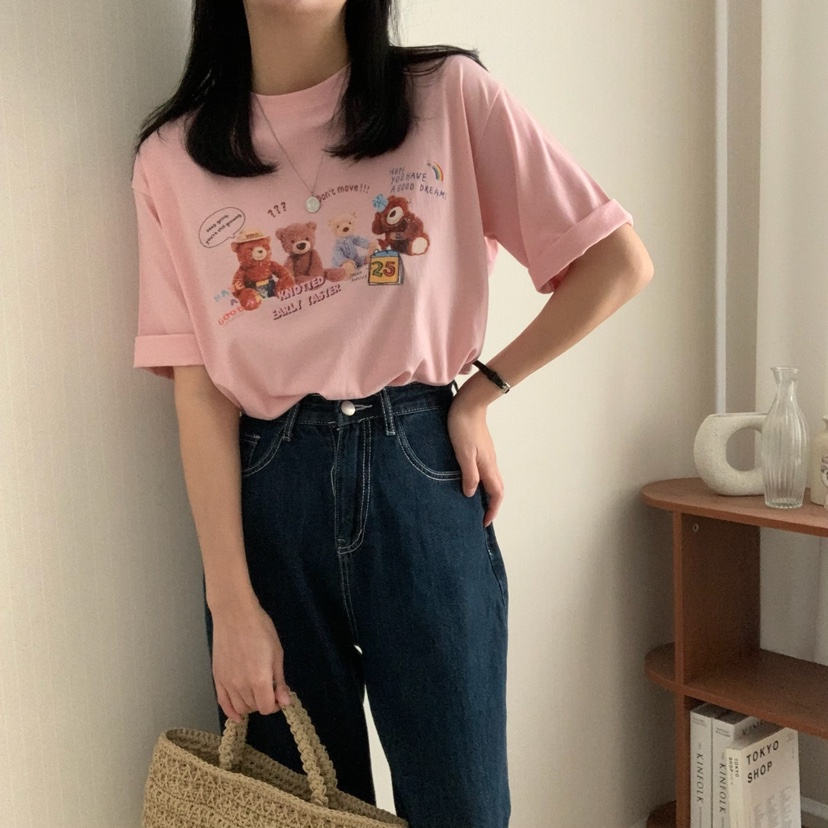 FROMJINI東大門實拍女裝新品真品推薦熱賣休閑時尚職業25春夏T恤FROMJINIT恤