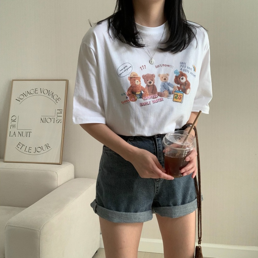 FROMJINI東大門實拍女裝新品真品推薦熱賣休閑時尚職業25春夏T恤FROMJINIT恤