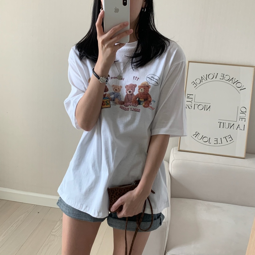 FROMJINI東大門實拍女裝新品真品推薦熱賣休閑時尚職業25春夏T恤FROMJINIT恤圖色2