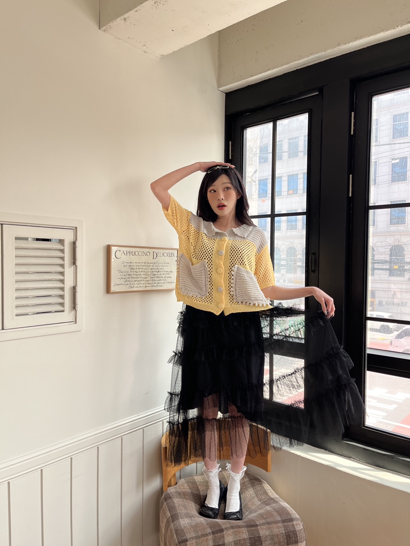 MAISONDEGLORY韓國直郵女裝新款熱賣推薦職業人氣針織衫開衫MAISON DE GLORY針織衫