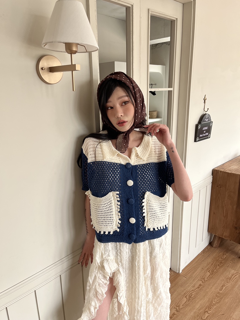MAISONDEGLORY韓國直郵女裝新款熱賣推薦職業人氣針織衫開衫MAISON DE GLORY針織衫