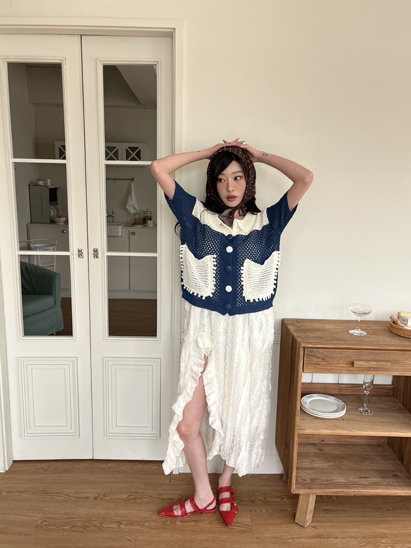 MAISONDEGLORY韓國直郵女裝新款熱賣推薦職業人氣針織衫開衫MAISON DE GLORY針織衫