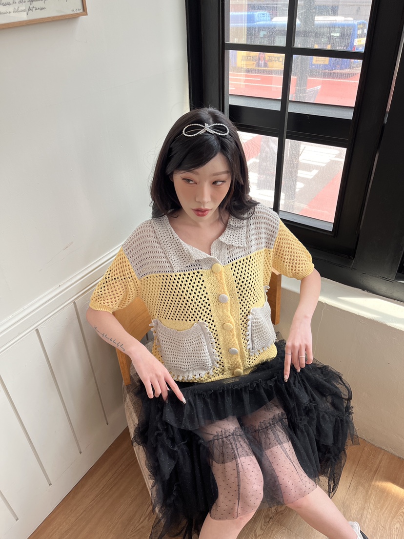 MAISONDEGLORY韓國直郵女裝新款熱賣推薦職業人氣針織衫開衫MAISON DE GLORY針織衫圖色3