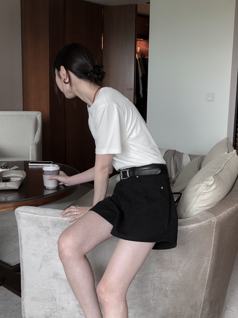 LE BUTTER韓國代購女裝新品休閑25春夏時尚推薦熱賣短褲棉質LE BUTTER短褲