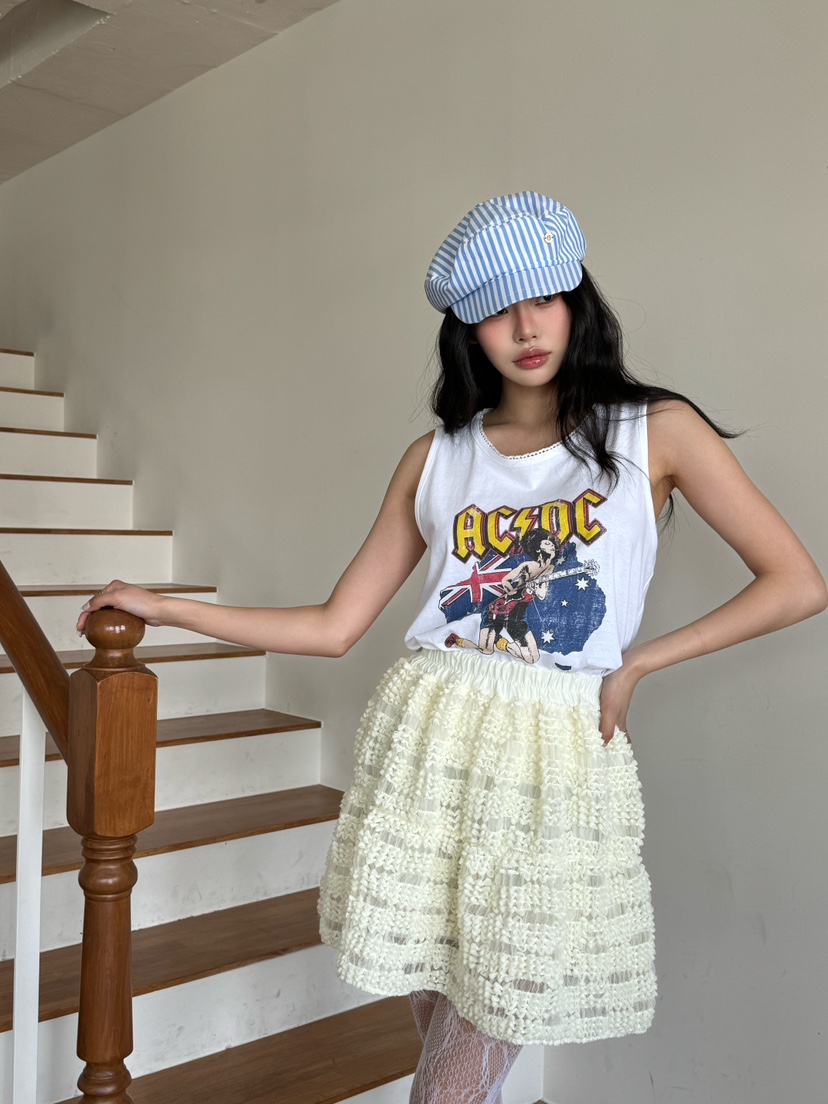 MAISONDEGLORY韓國直郵女士新款25春夏休閑熱賣吊帶背心復古MAISON DE GLORY吊帶/背心圖色2