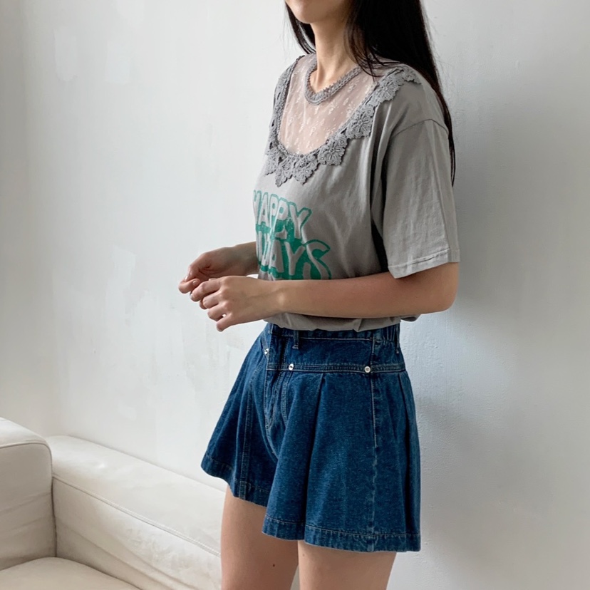 LOVABLE東大門實拍女裝新品推薦真品時尚25春夏熱賣職業T恤LOVABLET恤