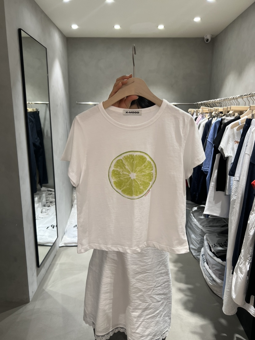 X-MOOD韓國代購女士新款真品推薦職業休閑人氣熱賣時尚T恤X-MOODT恤