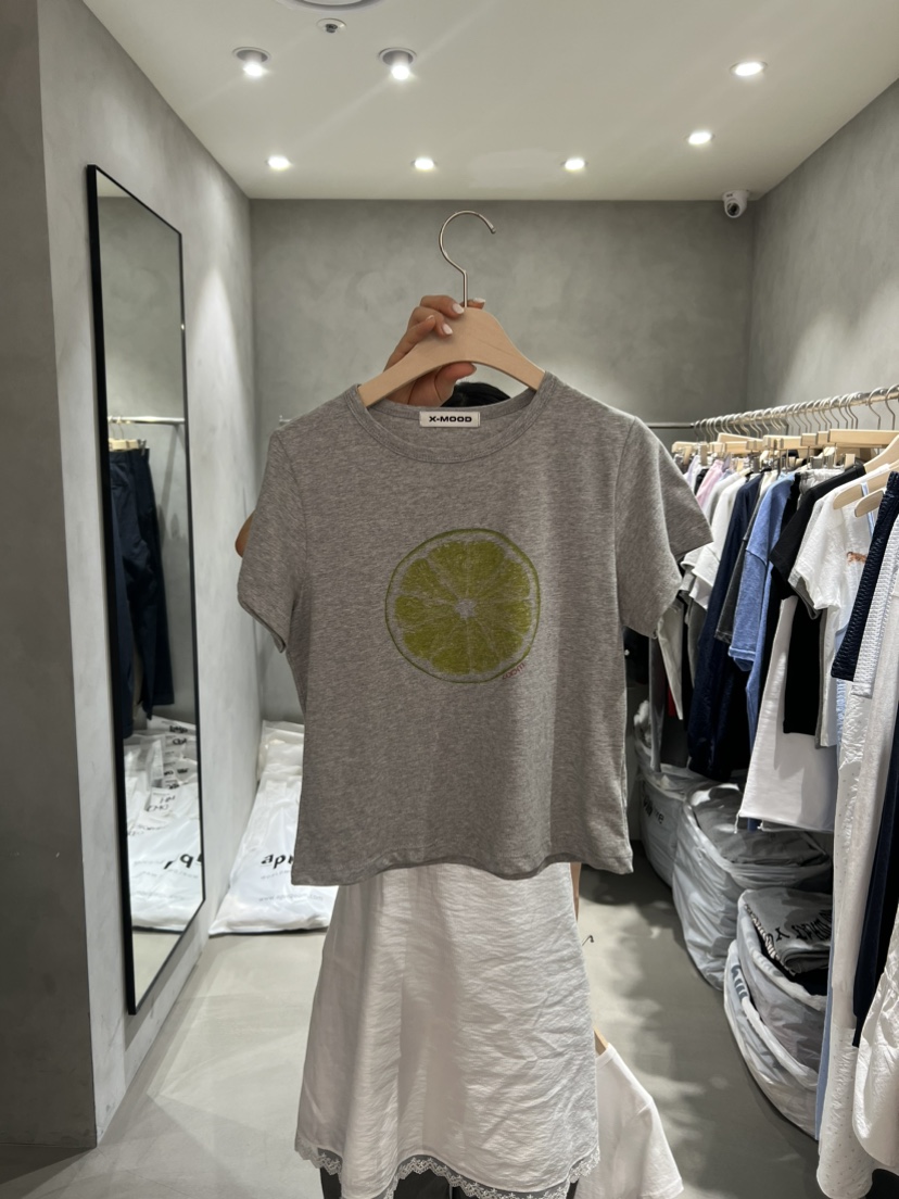 X-MOOD韓國代購女士新款真品推薦職業休閑人氣熱賣時尚T恤X-MOODT恤圖色2