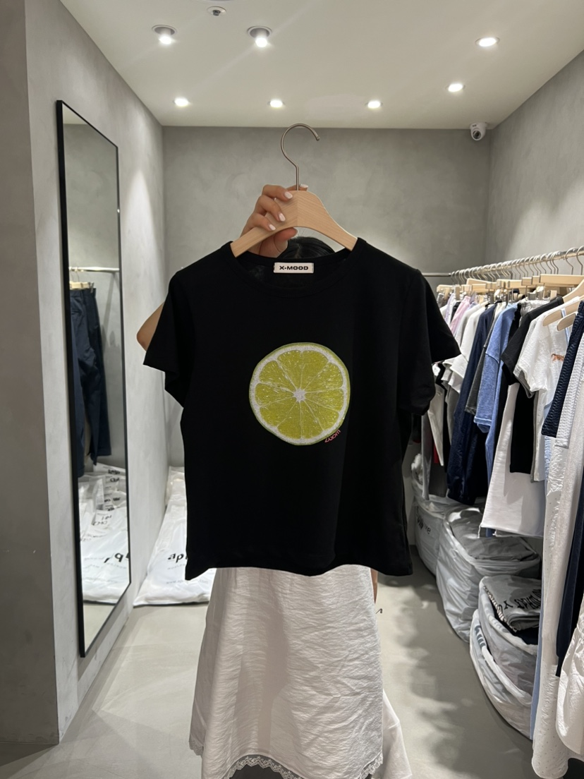 X-MOOD韓國代購女士新款真品推薦職業休閑人氣熱賣時尚T恤X-MOODT恤圖色3