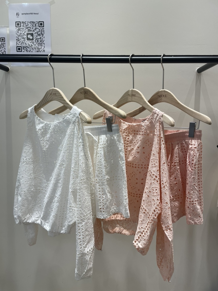NEOUL韓國代購女裝新款休閑職業熱賣25春夏時尚真品推薦套裝NEOUL/ahin雙領標簽套裝