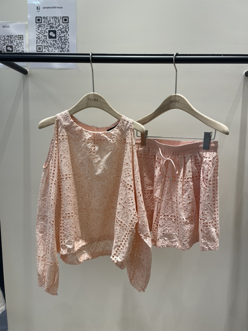 NEOUL韓國代購女裝新款休閑職業熱賣25春夏時尚真品推薦套裝NEOUL/ahin雙領標簽套裝圖色2