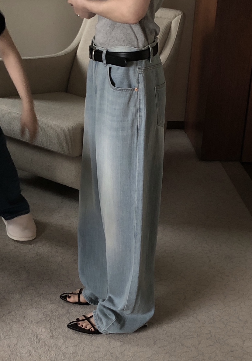 LE BUTTER韓國代購女士新品時尚推薦職業真品休閑人氣牛仔褲LE BUTTER牛仔褲