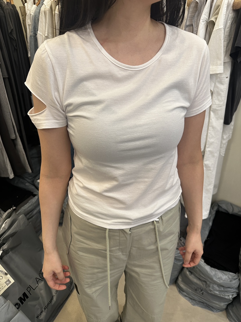 MONDAYMORING東大門實拍女士新品職業人氣25春夏休閑時尚T恤MONDAYMORINGT恤圖色2