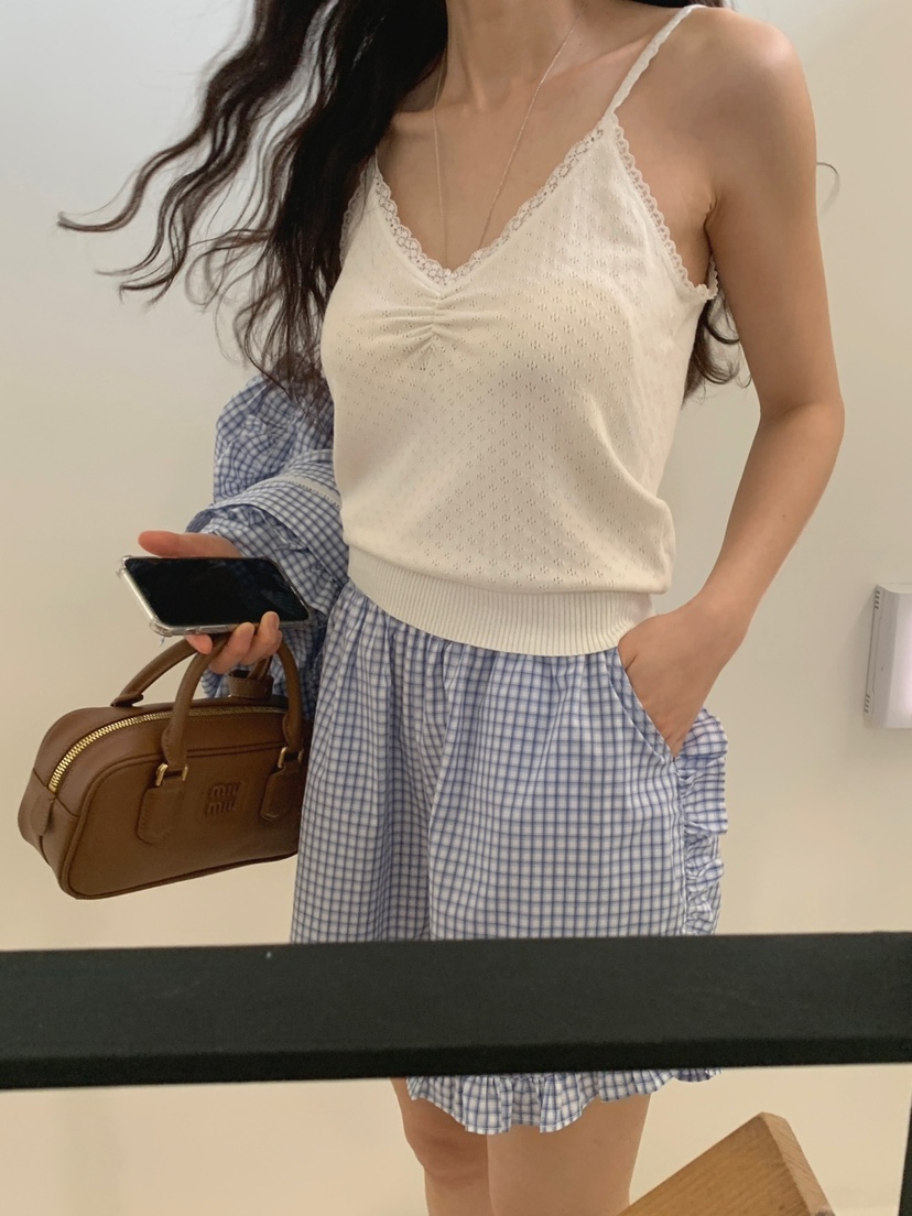 JKICHI韓國直郵女士新款推薦休閑25春夏熱賣真品時尚吊帶背心JKICHI吊帶/背心