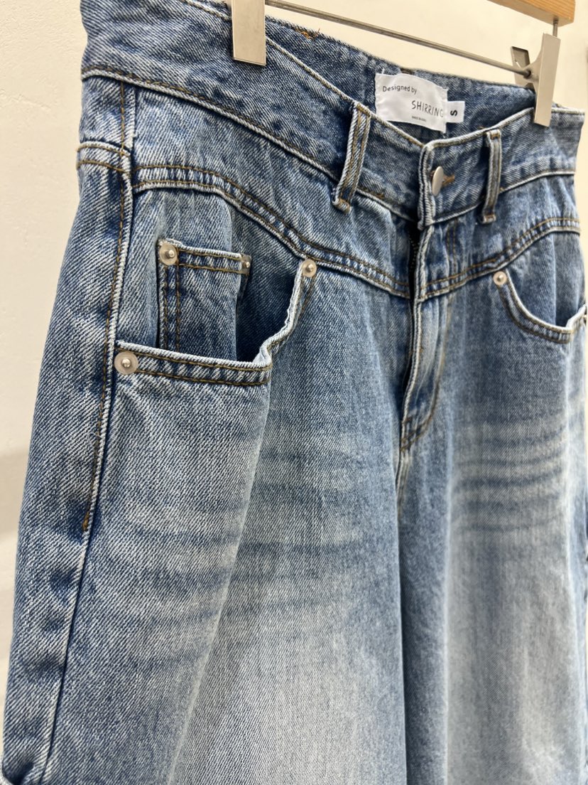 SHIRRING東大門代購女士新品休閑時尚推薦真品熱賣人氣牛仔褲SHIRRING牛仔褲