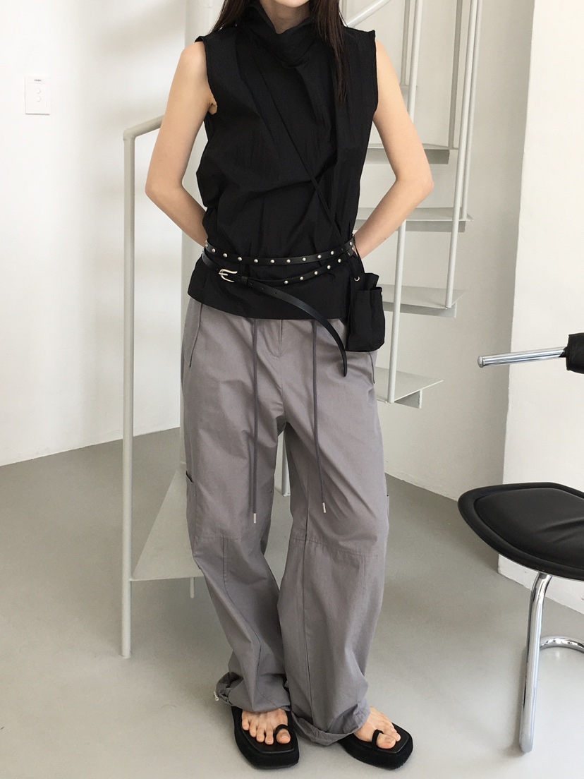 MONDAYMORING東大門實拍女士新品熱賣25春夏職業人氣休閑褲MONDAYMORING休閑褲