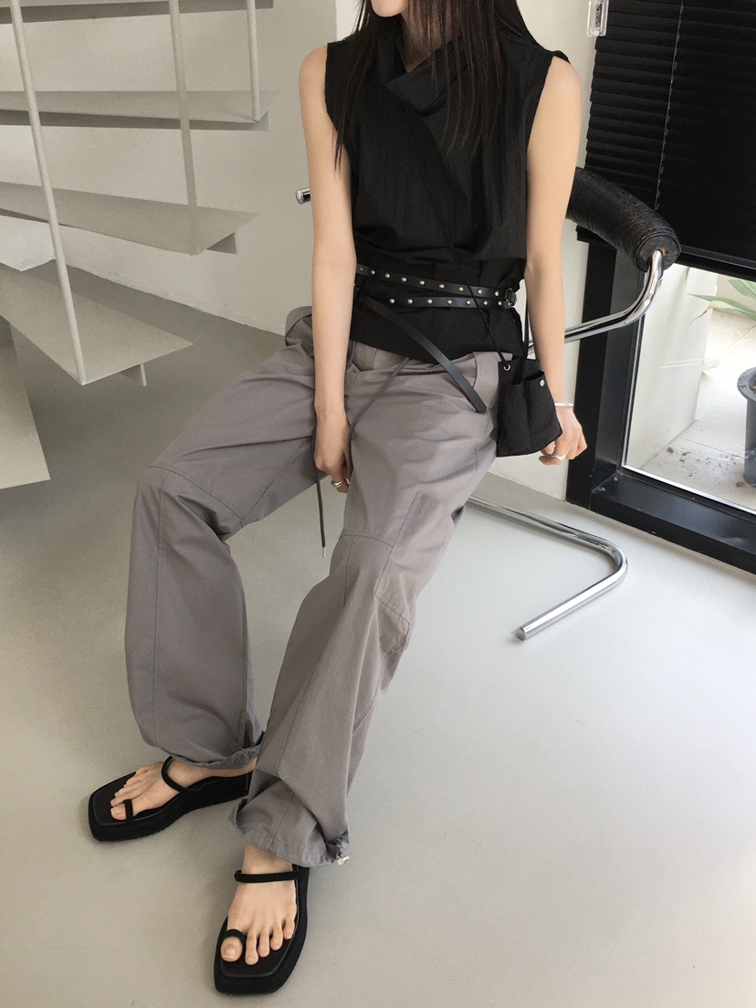 MONDAYMORING東大門實拍女士新品熱賣25春夏職業人氣休閑褲MONDAYMORING休閑褲