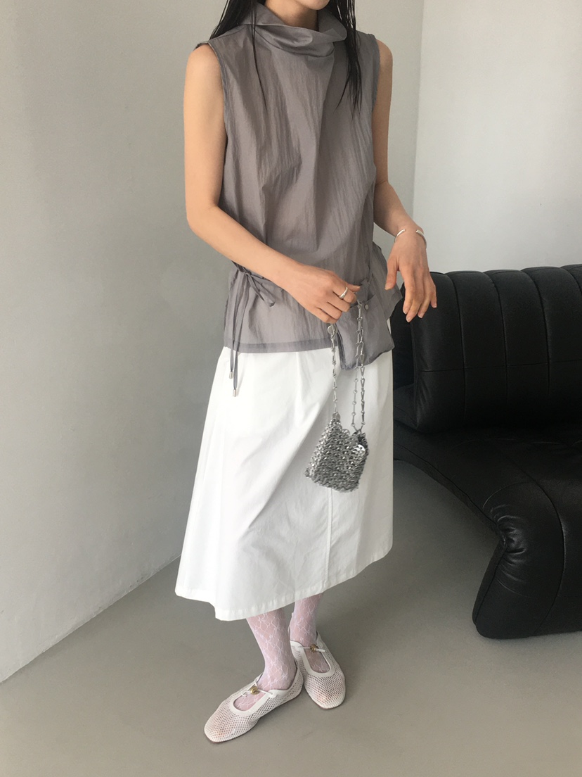 MONDAYMORING東大門直郵女裝新款職業25春夏半身裙中短裙透視MONDAYMORING半身裙/中短裙