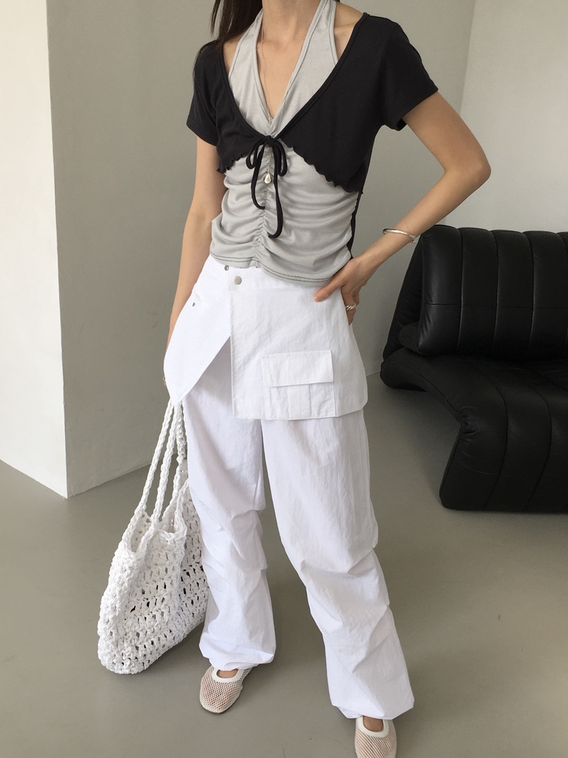 MONDAYMORING韓國代購女裝新品時尚休閑職業25春夏推薦真品T恤MONDAYMORINGT恤