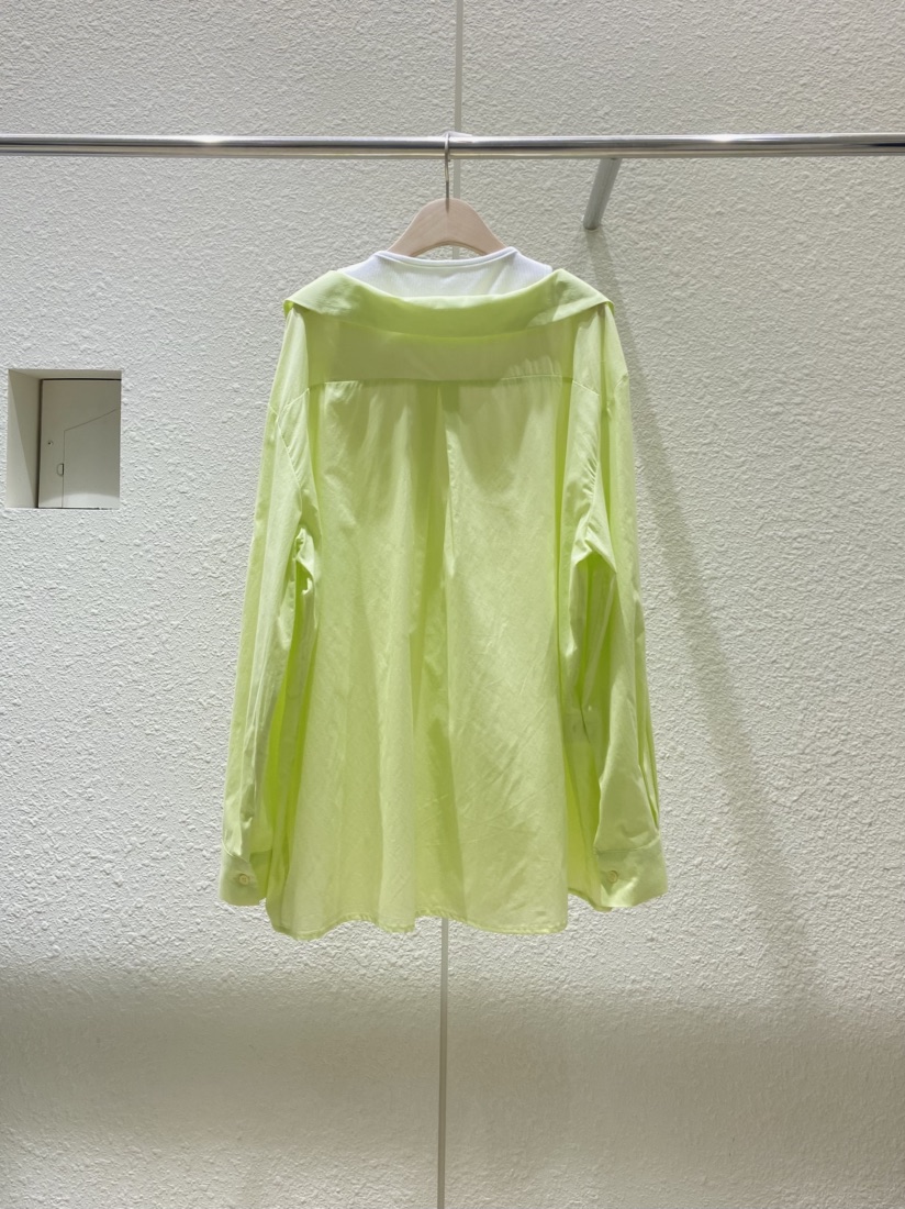 PLAYBUTTON-P韓國直郵㊣女裝新品時尚25春夏休閑襯衫蕾絲衫PLAYBUTTON襯衫/蕾絲衫