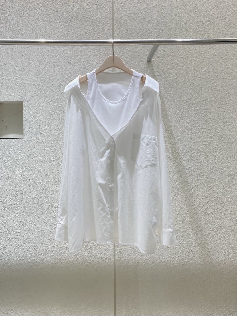 PLAYBUTTON-P韓國直郵㊣女裝新品時尚25春夏休閑襯衫蕾絲衫PLAYBUTTON襯衫/蕾絲衫圖色2