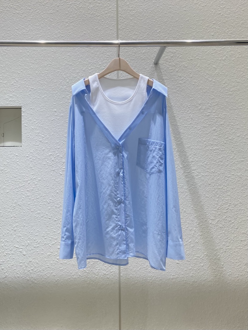 PLAYBUTTON-P韓國直郵㊣女裝新品時尚25春夏休閑襯衫蕾絲衫PLAYBUTTON襯衫/蕾絲衫圖色3
