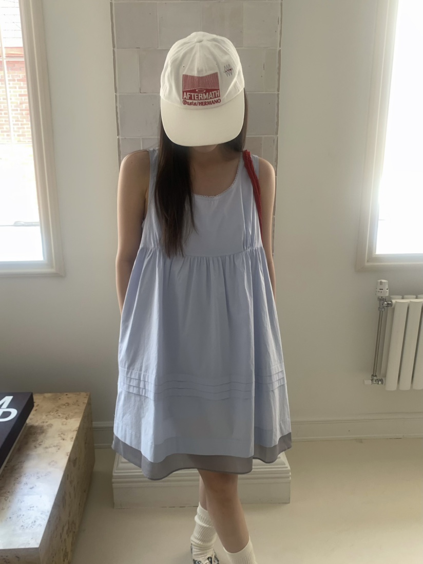 PEBBLE直郵韓國代購㊣女裝新款推薦熱賣25春夏時尚休閑連衣裙PEBBLE/LAYER連衣裙