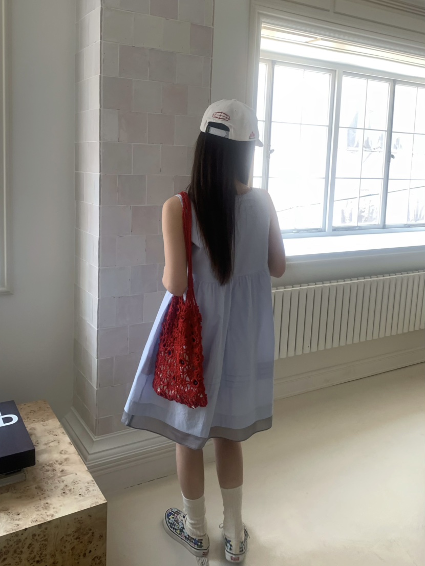 PEBBLE直郵韓國代購㊣女裝新款推薦熱賣25春夏時尚休閑連衣裙PEBBLE/LAYER連衣裙