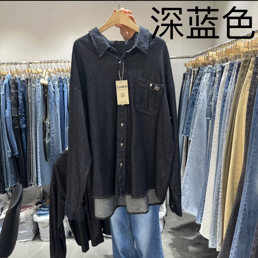L'ETOILE韓國直郵㊣東大門實拍女裝新品人氣襯衫蕾絲衫亞麻L'ETOILE襯衫/蕾絲衫圖色2