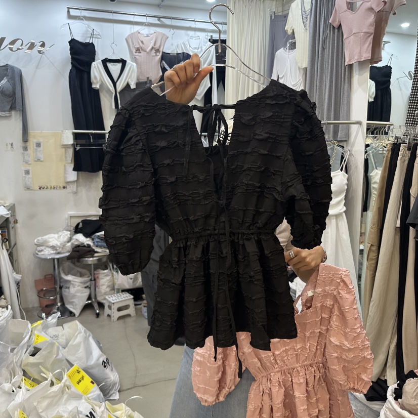 BILLION-L韓國直郵㊣東大門實拍女裝新品推薦時尚襯衫蕾絲衫BILLION-L襯衫/蕾絲衫