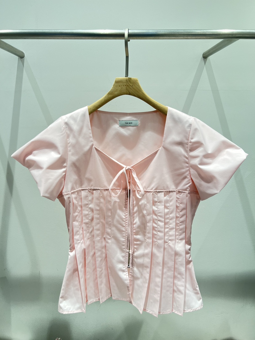 MAGNOLIA36-L直郵韓國代購㊣女裝新品休閑推薦時尚襯衫蕾絲衫MAGNOLIA36-L襯衫/蕾絲衫圖色2