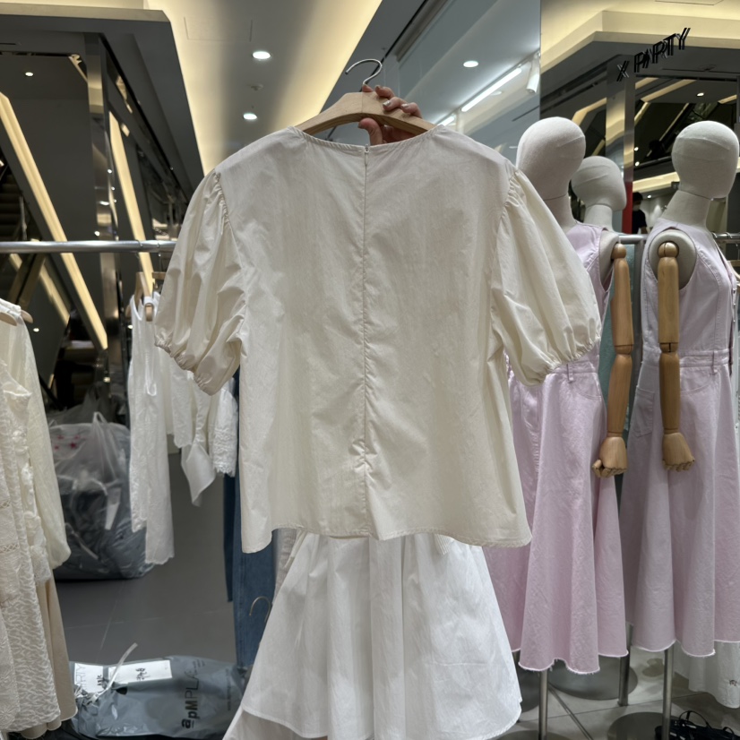 XPARTY韓國直郵㊣東大門實拍女裝新品25春夏推薦襯衫蕾絲衫XPARTY襯衫/蕾絲衫