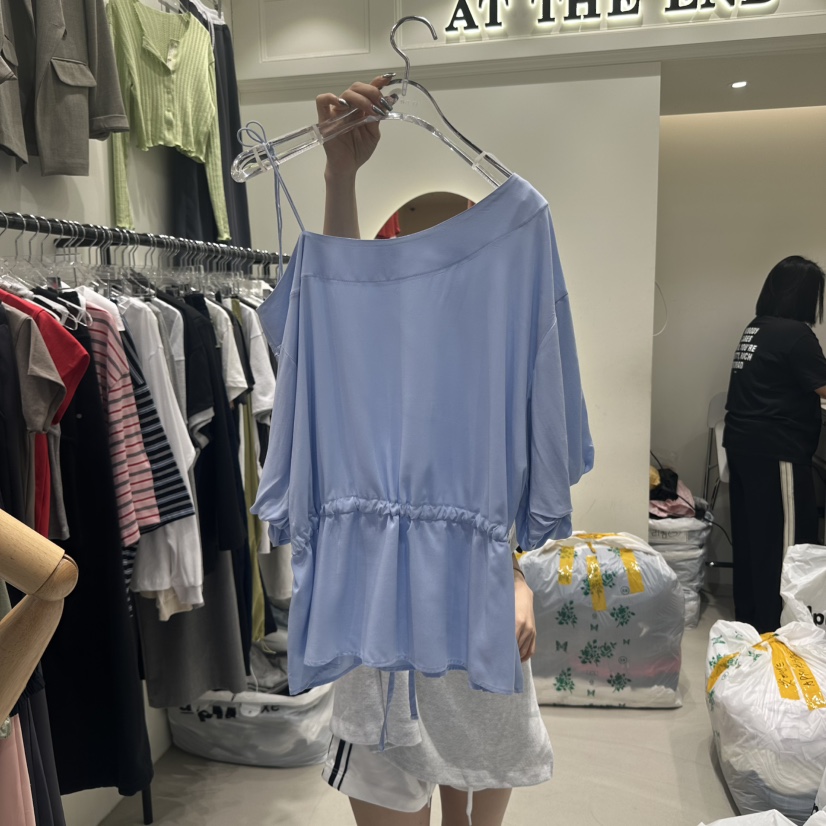 AT THE END韓國直郵㊣女裝新品人氣熱賣時尚休閑襯衫蕾絲衫AT THE END襯衫/蕾絲衫